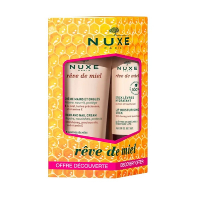 Nuxe Set Rêve De Miel Lipstick Hydra 4g + Handcrème 30ml