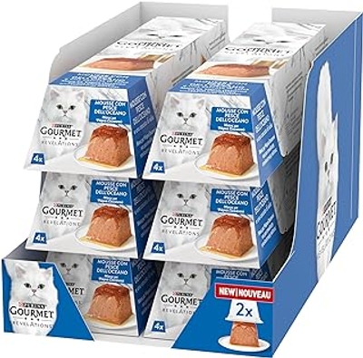 GOURMET Revelations Mousse met zeevissen 24 x 57 gram - natvoer katten