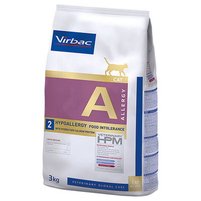3kg Virbac Veterinary HPM Cat Allergy A2 Kattenvoer - kattenbrokken
