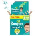 Pampers Baby Dry  luiers maat 6 - 102 stuks