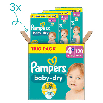 Pampers Baby Dry  luiers maat 4 plus - 120 stuks