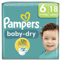 Pampers Baby Dry  luiers maat 6 - 18 stuks