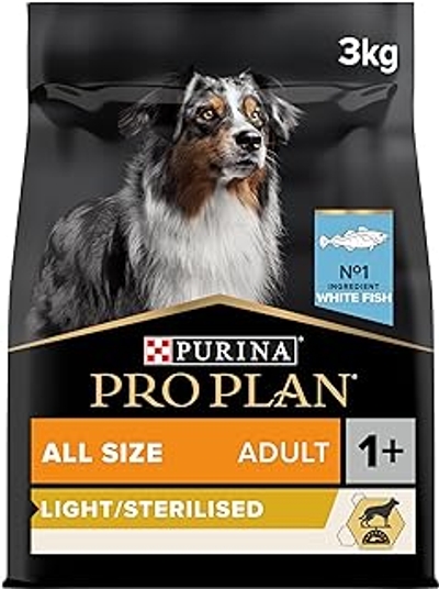 PRO PLAN Hond volwassen licht/gesteriliseerde witte vis 3 kg - hondenbrokken