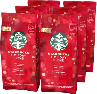 Starbucks Koffiebonen Holiday Blend Medium Roast - 6 x 190 gram