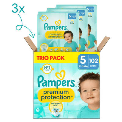 Pampers Premium Protection  luiers maat 5 - 102 stuks