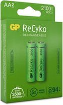 GP Batteries 2100 mAh AA oplaadbare batterijen - 2 stuks