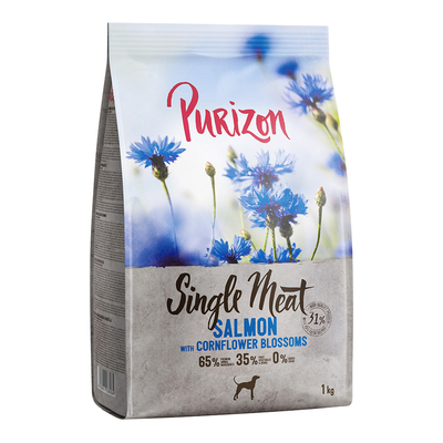 Purizon Single Meat Adult Zalm met Spinazie en Korenbloembloesem Hondenvoer - 1 kg - hondenbrokken