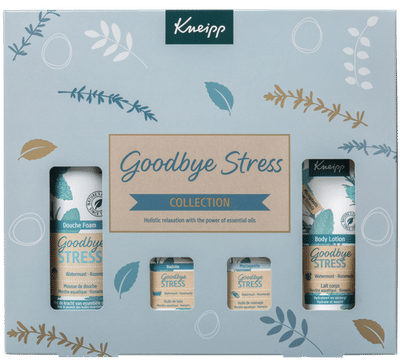 Kneipp Luxe Geschenkset - Goodbye Stress - Watermunt - Rozemarijn - Giftset - Cadeau - Inhoud 200 ml + 75 ml + 2 x 20 ml