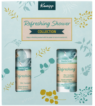 Kneipp Refreshing - Luxe geschenkset - Mint Eucalyptus - Douche foam en douche scrub - Giftset - Inhoud 2 x 200 ml