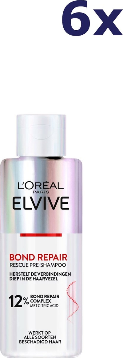 6x L'Oreal Elvive Pre Shampoo 200 ml Pro Bond Repair