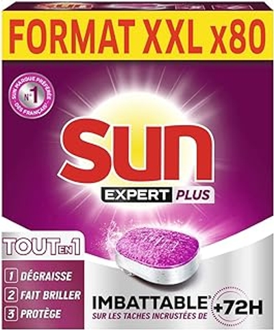 Sun Expert All in 1  vaatwastabletten  - 80 wasbeurten