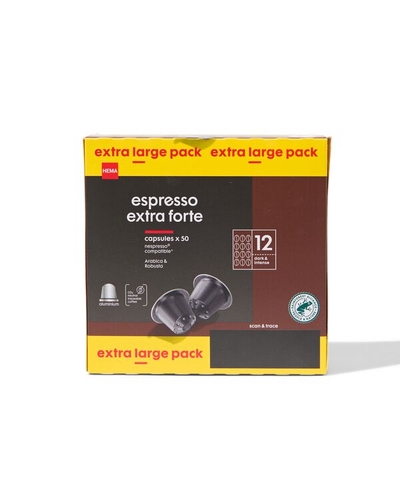 HEMA koffiecups espresso extra forte - 50 stuks