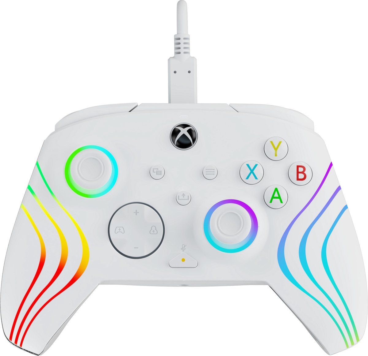 PDP Afterglow Wave Bedrade Controller: White Voor Xbox Series X|S, Xbox One & Windows 10/11