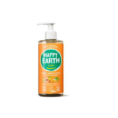 Happy Earth 100% Natuurlijke Handzeep Rose Petitgrain 300 ml