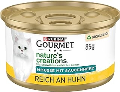 PURINA GOURMET Nature's Creations Mousse rijk aan kip, 12 x 85 gr - natvoer katten