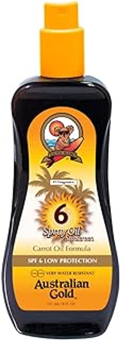 Australian Gold ZONNEBRANDCRÈME SPF6 spray wortelolie formule 237 ml