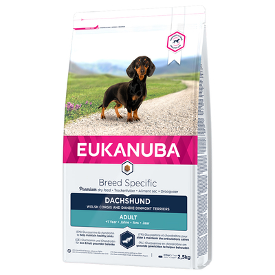 Eukanuba Breed Teckel Hondenvoer - 2.5 kg - hondenbrokken