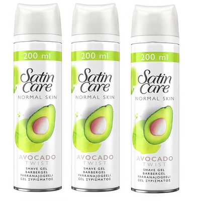 Gillette Venus Scheergel Satin Care Avocado Twist Multipack 3 x 200 ml