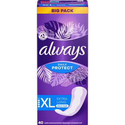 Always Daily Protect Inlegkruisjes Extra Long 40 stuks