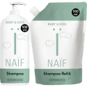 Naïf Voedende Shampoo Pompfles & Navulverpakking voor Baby & Kids - 2 x 500 ml