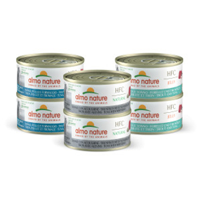 Almo Nature HFC Natural tonijn multipack natvoer kat (70 g) 18 x 70 g- natvoer katten