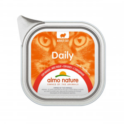Almo Nature Daily met rund natvoer kat (100 g) 64 x 100 g- natvoer katten
