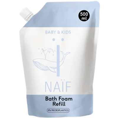 Naïf Verzorgende Badschuim voor Baby & Kids navulverpakking - 500 ml