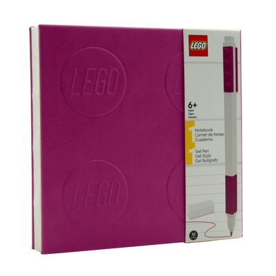 LEGO Notitieboekje met gelpen - paars