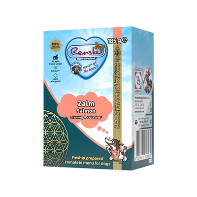 Renske Verse Maaltijd Graanvrij Hond - Zalm - 185 g - natvoer honden