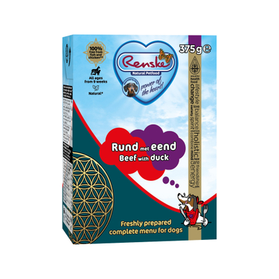 Renske Vers Rund met Eend - 12 x 375 gram - natvoer honden