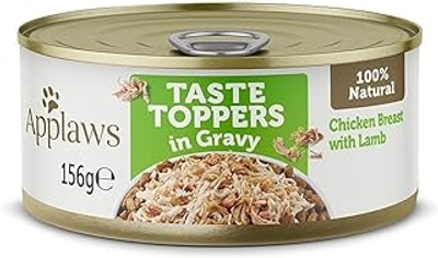 APPLAWS Hondenblik Topper kip en lam in saus, 12 x 156 g - natvoer honden