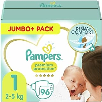 Pampers Premium Protection  luiers maat 1 - 96 stuks