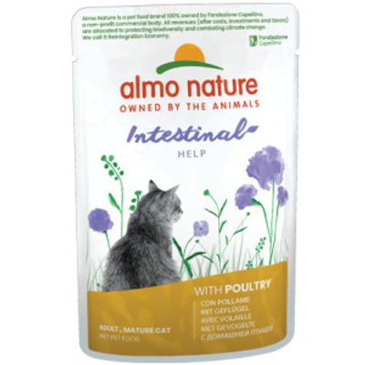 Almo Nature Digestive Help met gevogelte natvoer kat (70 g) 60 x 70 g- natvoer katten