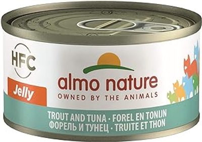 Almo Nature HFC forel en tonijn, 24 x 70 gram - natvoer katten