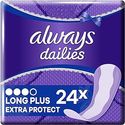 Always Dailies Extra Protect Inlegkruisjes Lang Plus, Pack van 24