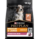 Pro Plan Hond Medium & Large Adult 7+ Sensitive Skin Hondenbrokken met Zalm, 14kg - hondenbrokken