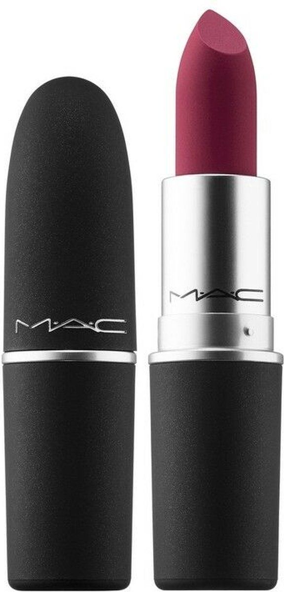 MAC Cosmetics Powder Kiss Matt Lipstick Burning Love 305 Bordeaux wine