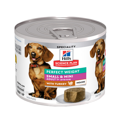 Hill's Science Plan Adult Perfect Weight Small & Mini Mousse - 12 x 200 g - natvoer honden