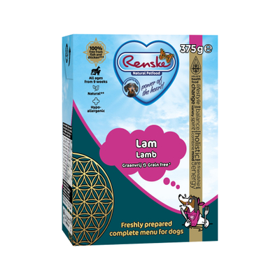 Renske Vers Lam - Graanvrij - 12 x 375 gram - natvoer honden