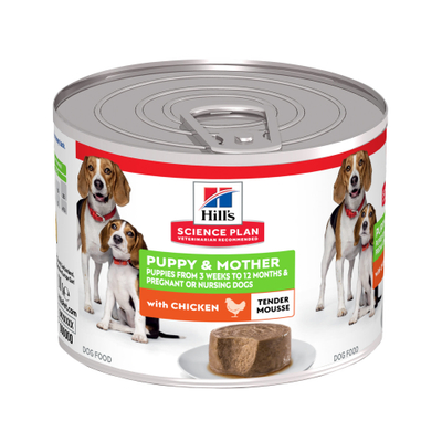 Hill's Science Plan Puppy & Mother Tender Mousse - Kip - 12 x 200 g - natvoer honden