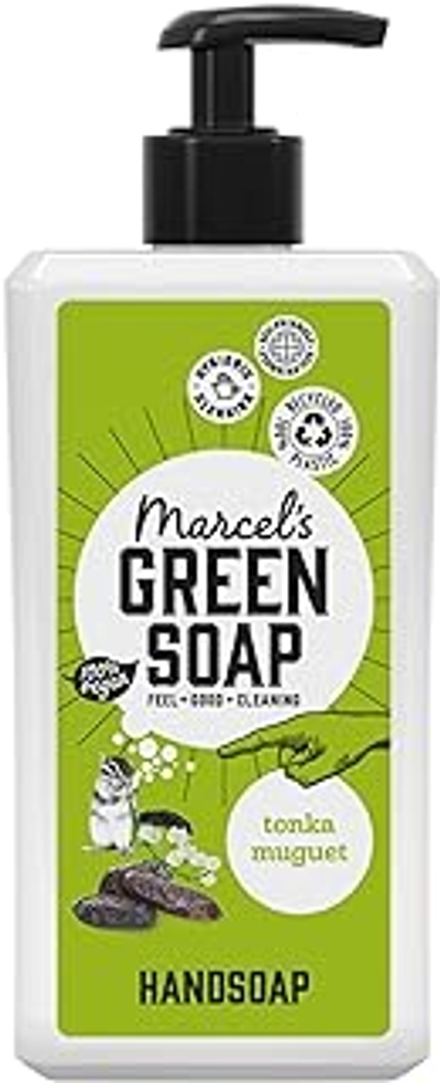 Marcel's Green Soap Handzeep 500 ml - Tonka & Muguet - Plantaardig - Milieuvriendelijk - Gerecyclede Flessen - Vegan