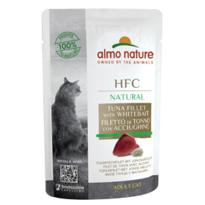 Almo Nature HFC Natural tonijn met ansjovis natvoer kat (55 g) 48 x 55 g- natvoer katten