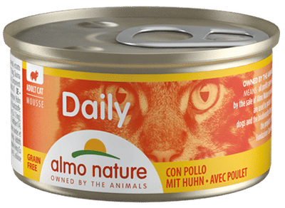 Almo Nature Dailymenu kat mousse kip 85gr - natvoer katten
