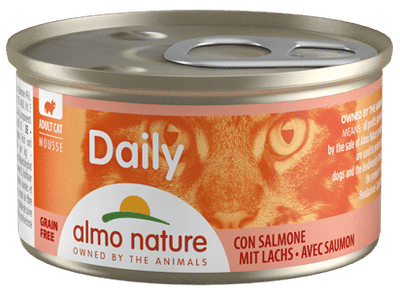 Almo Nature Dailymenu kat mousse zalm 85gr - natvoer katten