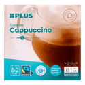 PLUS Koffiecapsules cappuccino fairtrade doos 16 stuks