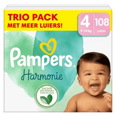 Pampers Harmonie  luiers maat 4 - 108 stuks