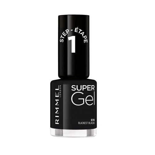 Rimmel London SuperGel Gel nagellak - 070 Blackest Black