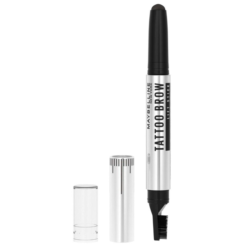 Maybelline New York - Tattoo Brow Lift Stick 05 Black Brown - Bruin Wenkbrauwpotlood met Stylingborstel