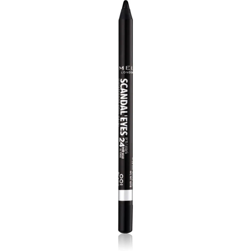 Rimmel ScandalEyes Waterproof Kohl Kajal Eyeliner Pencil Tint 001 Black