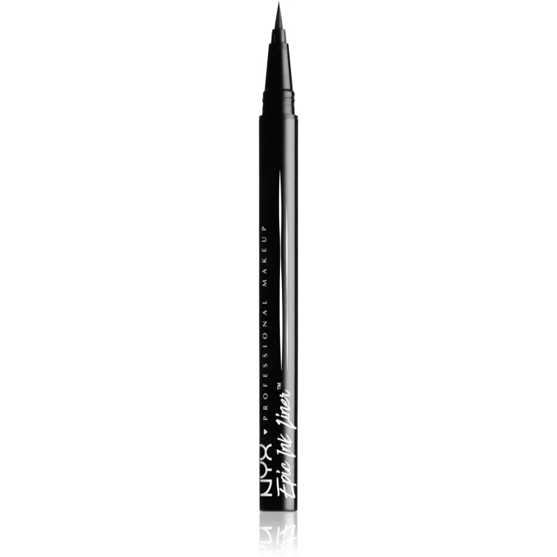 NYX Professional Makeup Epic Ink nauwkeurige waterproof eyeliner Tint 01 Black 1 ml